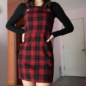 BeBop Red & Black Tartan Mini Dress XS